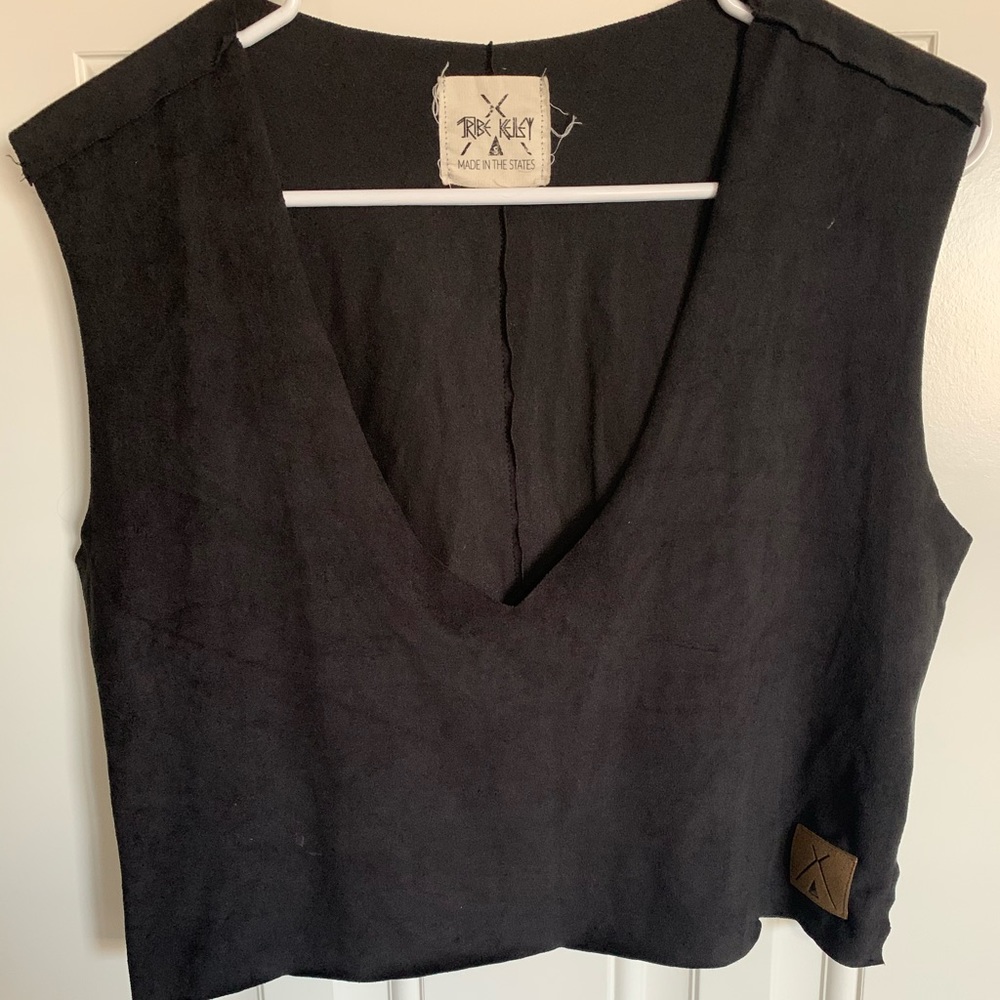 Tribe Kelley Suede Crop Top